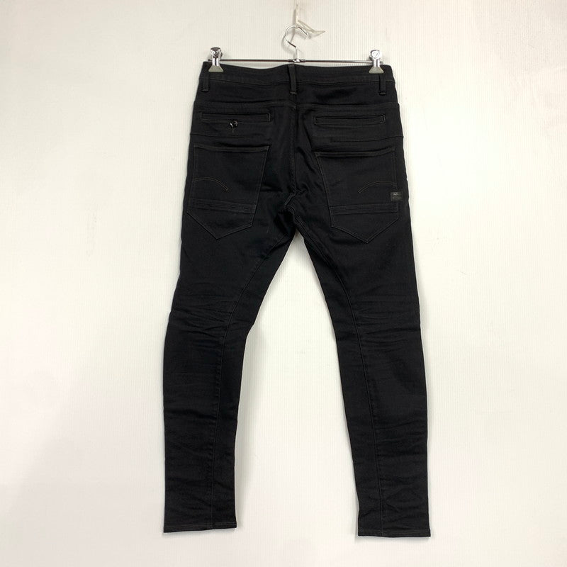 【中古品】【メンズ】 G-STAR-RAW ジースター ロウ D05385-6245-001 D-STAQ 3D SUPER SLIM スーパー スリム パンツ ボトムス 152-260801-yn-01-izu サイズ：32×32 カラー：ブラック 万代Net店