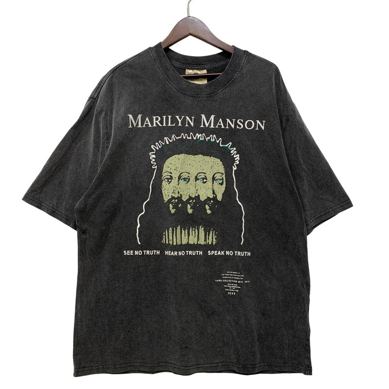【中古品】【メンズ】 USED MARILYN MANSON SS TEE ショートスリーブ Tシャツ 半袖 146-260801-as-15-izu サイズ：M カラー：グレー 万代Net店