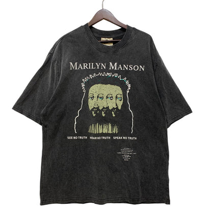【中古品】【メンズ】 USED MARILYN MANSON SS TEE ショートスリーブ Tシャツ 半袖 146-260801-as-15-izu サイズ：M カラー：グレー 万代Net店