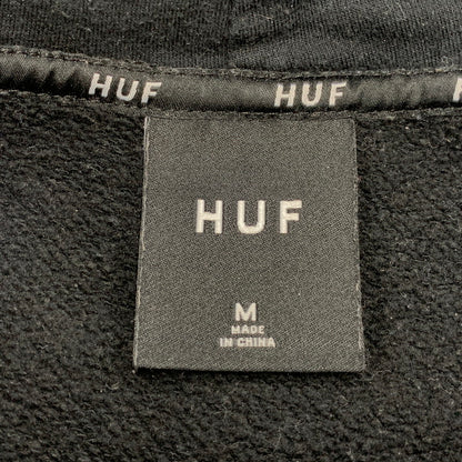 【中古品】【メンズ】 HUF ハフ × REAL SKATEBOARDS リアル スケートボード REAL HUF PULLOVER HOODIE リアル ハフ プルオーバー フーディ パーカー コラボ トップス 142-260731-ay-07-izu サイズ：M カラー：ブラック 万代Net店