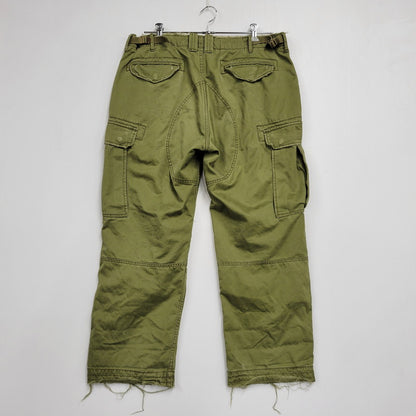 【中古品】【メンズ】 POLO BY RALPH LAUREN ポロバイラルフローレン 90S M-65 ARMY CARGO PANTS アーミー カーゴ パンツ ボトムス ズボン 157-260731-cs-17-izu サイズ：36/30 カラー：カーキ 万代Net店