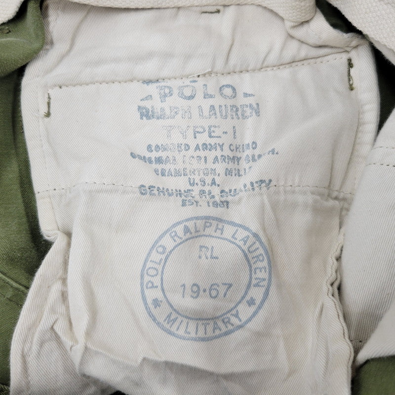 【中古品】【メンズ】 POLO BY RALPH LAUREN ポロバイラルフローレン 90S M-65 ARMY CARGO PANTS アーミー カーゴ パンツ ボトムス ズボン 157-260731-cs-17-izu サイズ：36/30 カラー：カーキ 万代Net店