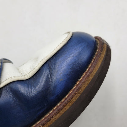 【現状渡し品】【メンズ】 R.J.B アールジェイビー COIN LOAFER 1667 コインローファー シューズ 靴 164-260802-as-12-izu サイズ：6 1/2 カラー：ネイビー×ホワイト 万代Net店