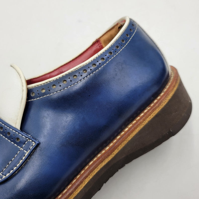 【現状渡し品】【メンズ】 R.J.B アールジェイビー COIN LOAFER 1667 コインローファー シューズ 靴 164-260802-as-12-izu サイズ：6 1/2 カラー：ネイビー×ホワイト 万代Net店