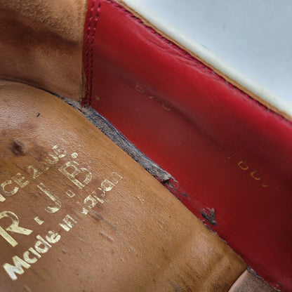 【現状渡し品】【メンズ】 R.J.B アールジェイビー COIN LOAFER 1667 コインローファー シューズ 靴 164-260802-as-12-izu サイズ：6 1/2 カラー：ネイビー×ホワイト 万代Net店