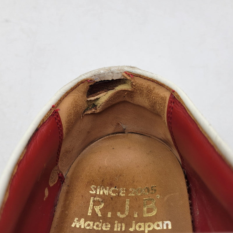 【現状渡し品】【メンズ】 R.J.B アールジェイビー COIN LOAFER 1667 コインローファー シューズ 靴 164-260802-as-12-izu サイズ：6 1/2 カラー：ネイビー×ホワイト 万代Net店