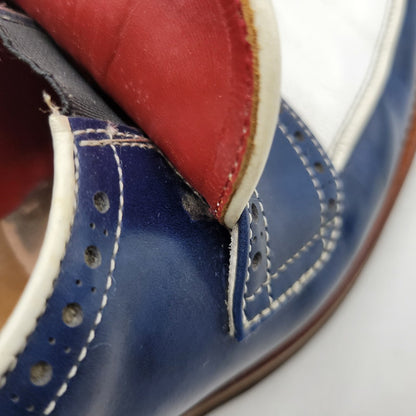 【現状渡し品】【メンズ】 R.J.B アールジェイビー COIN LOAFER 1667 コインローファー シューズ 靴 164-260802-as-12-izu サイズ：6 1/2 カラー：ネイビー×ホワイト 万代Net店