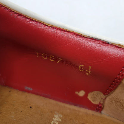 【現状渡し品】【メンズ】 R.J.B アールジェイビー COIN LOAFER 1667 コインローファー シューズ 靴 164-260802-as-12-izu サイズ：6 1/2 カラー：ネイビー×ホワイト 万代Net店