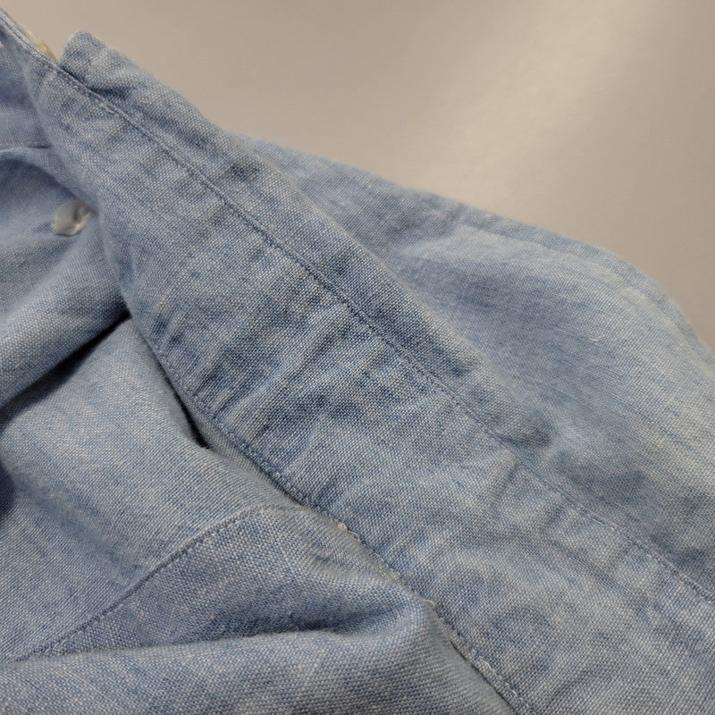 【中古品】【メンズ】 RALPH LAUREN ラルフローレン BLAIRE CHAMBRAY L S SHIRT ブレア シャンブレー ロングスリーブ シャツ トップス 長袖 146-260802-ya-05-izu サイズ：XXL カラー：ブルー 万代Net店
