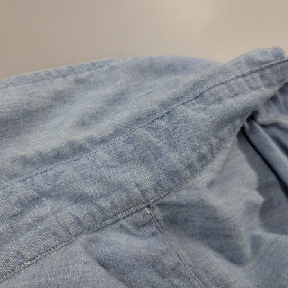【中古品】【メンズ】 RALPH LAUREN ラルフローレン BLAIRE CHAMBRAY L S SHIRT ブレア シャンブレー ロングスリーブ シャツ トップス 長袖 146-260802-ya-05-izu サイズ：XXL カラー：ブルー 万代Net店