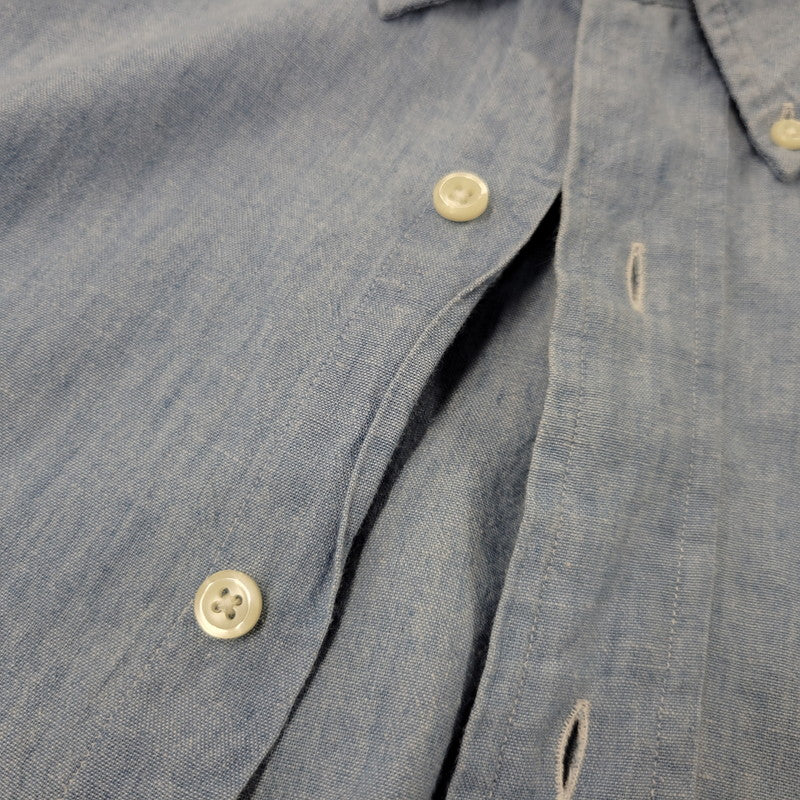 【中古品】【メンズ】 RALPH LAUREN ラルフローレン BLAIRE CHAMBRAY L S SHIRT ブレア シャンブレー ロングスリーブ シャツ トップス 長袖 146-260802-ya-05-izu サイズ：XXL カラー：ブルー 万代Net店