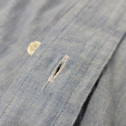 【中古品】【メンズ】 RALPH LAUREN ラルフローレン BLAIRE CHAMBRAY L S SHIRT ブレア シャンブレー ロングスリーブ シャツ トップス 長袖 146-260802-ya-05-izu サイズ：XXL カラー：ブルー 万代Net店