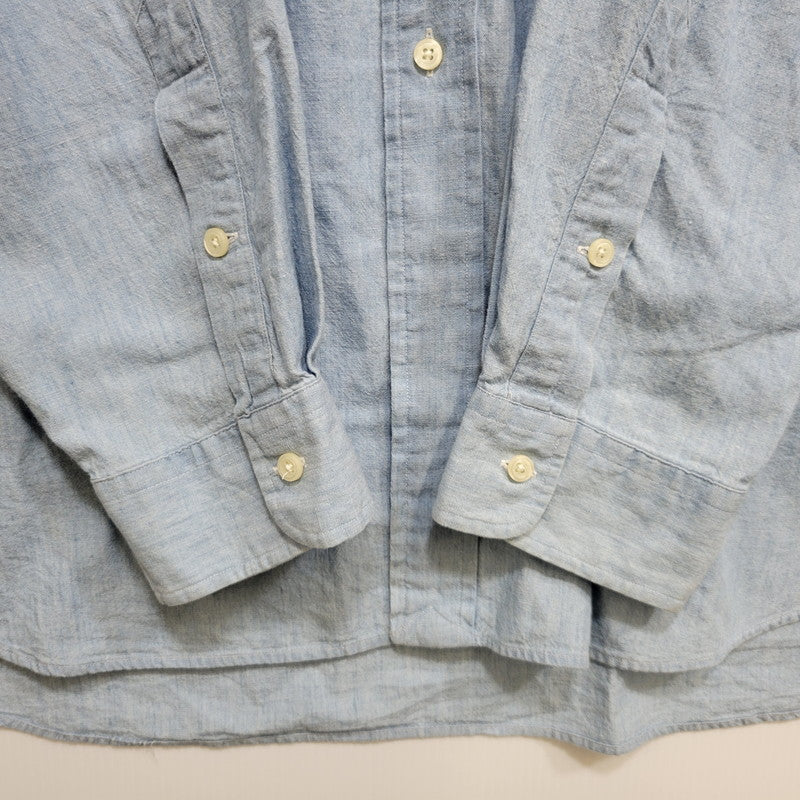 【中古品】【メンズ】 RALPH LAUREN ラルフローレン BLAIRE CHAMBRAY L S SHIRT ブレア シャンブレー ロングスリーブ シャツ トップス 長袖 146-260802-ya-05-izu サイズ：XXL カラー：ブルー 万代Net店