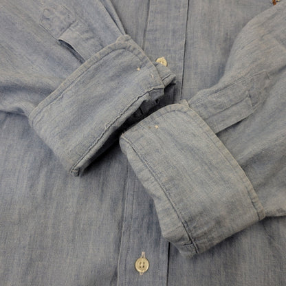 【中古品】【メンズ】 RALPH LAUREN ラルフローレン BLAIRE CHAMBRAY L S SHIRT ブレア シャンブレー ロングスリーブ シャツ トップス 長袖 146-260802-ya-05-izu サイズ：XXL カラー：ブルー 万代Net店