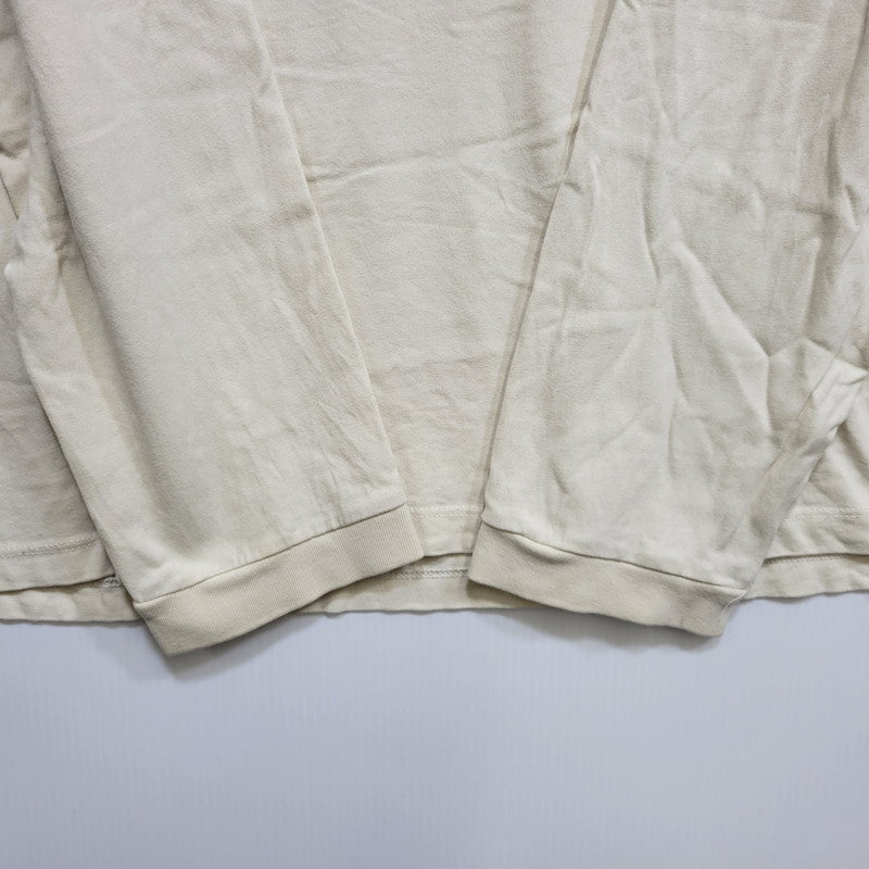 【中古品】【メンズ】 FEAR OF GOD ESSENTIALS フィア オブ ゴッド エッセンシャルズ RUBBER CENTER LOGO ラバー センター ロゴ L S TEE ロングスリーブ Tシャツ トップス 長袖 142-260802-ya-01-izu サイズ：XL カラー：ベージュ 万代Net店