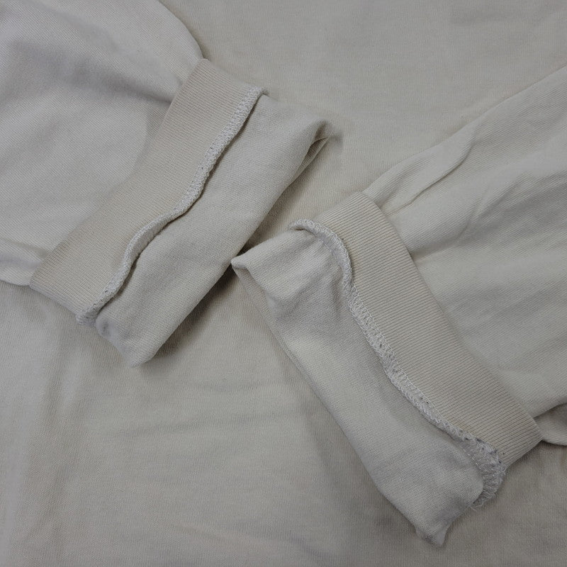 【中古品】【メンズ】 FEAR OF GOD ESSENTIALS フィア オブ ゴッド エッセンシャルズ RUBBER CENTER LOGO ラバー センター ロゴ L S TEE ロングスリーブ Tシャツ トップス 長袖 142-260802-ya-01-izu サイズ：XL カラー：ベージュ 万代Net店