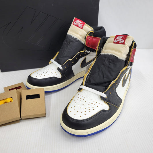 【中古美品】【メンズ】 NIKE ナイキ × FRAGMENT DESIGN フラグメントデザイン × UNION ユニオン AIR JORDAN 1 RTR HI OG SP IO7847-002 エアジョーダン スニーカー 靴 160-260729-as-24-izu サイズ：27.5cm カラー：BLACK/WHITE-VARSITY RED 万代Net店