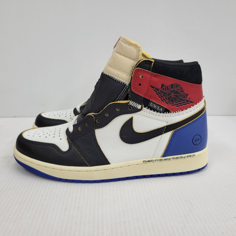 【中古美品】【メンズ】 NIKE ナイキ × FRAGMENT DESIGN フラグメントデザイン × UNION ユニオン AIR JORDAN 1 RTR HI OG SP IO7847-002 エアジョーダン スニーカー 靴 160-260729-as-24-izu サイズ：27.5cm カラー：BLACK/WHITE-VARSITY RED 万代Net店