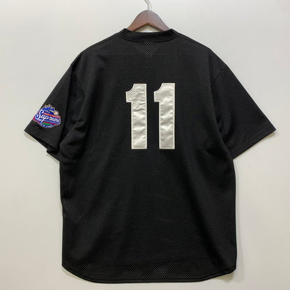 【中古品】【メンズ】 SUPREME シュプリーム 25SS S LOGO BASEBALL HENLEY ロゴ ベースボール ヘンリー トップス 半袖 149-260730-cs-01-izu サイズ：L カラー：ブラック 万代Net店