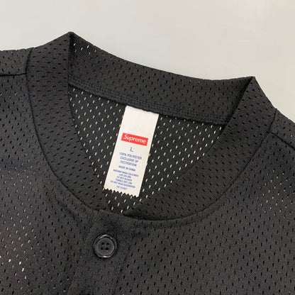 【中古品】【メンズ】 SUPREME シュプリーム 25SS S LOGO BASEBALL HENLEY ロゴ ベースボール ヘンリー トップス 半袖 149-260730-cs-01-izu サイズ：L カラー：ブラック 万代Net店