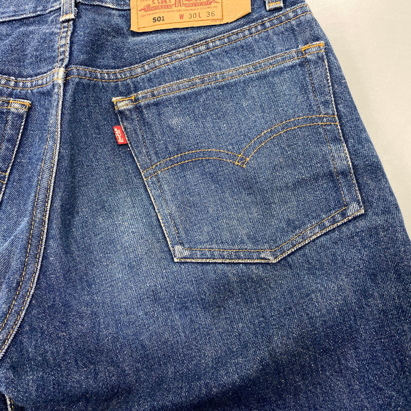 【中古品】【メンズ】 LEVI'S リーバイス 刻印555 501 DENINM PANTS デニム パンツ ボトムス ズボン 157-260730-cs-05-izu サイズ：W30 L36 カラー：インディゴ 万代Net店