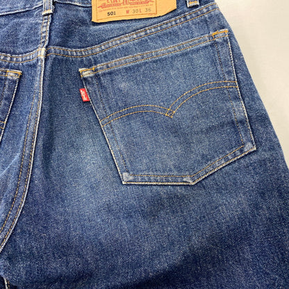 【中古品】【メンズ】 LEVI'S リーバイス 刻印555 501 DENINM PANTS デニム パンツ ボトムス ズボン 157-260730-cs-05-izu サイズ：W30 L36 カラー：インディゴ 万代Net店