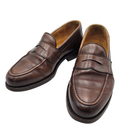 【中古品】【メンズ/レディース】 BERWICK バーウィック COIN LOAFER 9628 コインローファー シューズ 靴 164-260802-as-11-izu サイズ：3 1/8 カラー：ブラウン 万代Net店