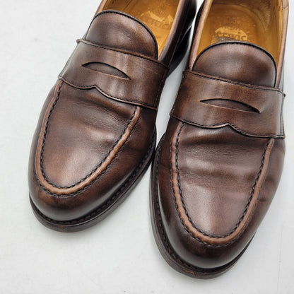 【中古品】【メンズ/レディース】 BERWICK バーウィック COIN LOAFER 9628 コインローファー シューズ 靴 164-260802-as-11-izu サイズ：3 1/8 カラー：ブラウン 万代Net店