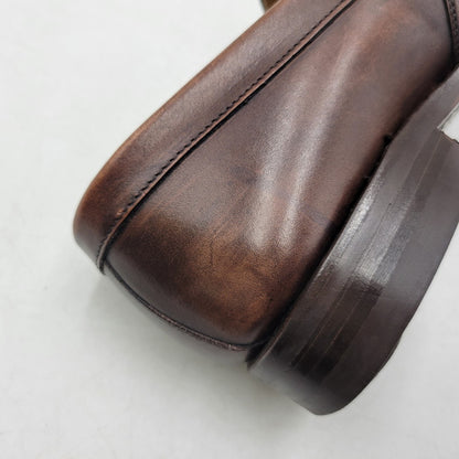 【中古品】【メンズ/レディース】 BERWICK バーウィック COIN LOAFER 9628 コインローファー シューズ 靴 164-260802-as-11-izu サイズ：3 1/8 カラー：ブラウン 万代Net店