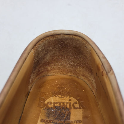 【中古品】【メンズ/レディース】 BERWICK バーウィック COIN LOAFER 9628 コインローファー シューズ 靴 164-260802-as-11-izu サイズ：3 1/8 カラー：ブラウン 万代Net店