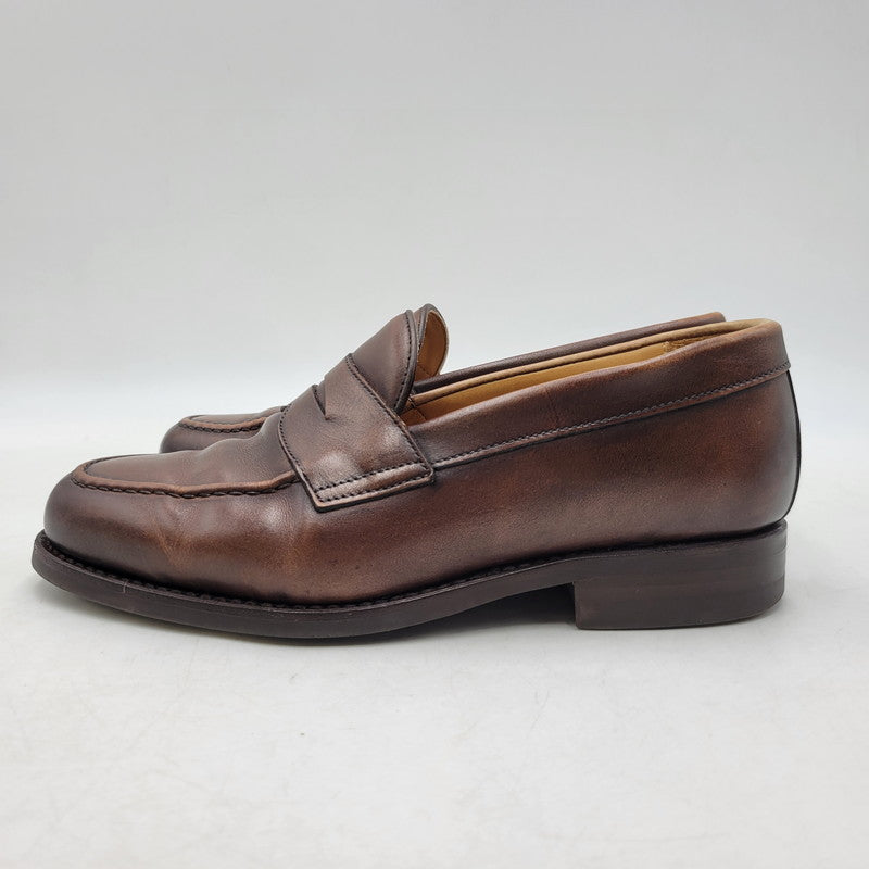 【中古品】【メンズ/レディース】 BERWICK バーウィック COIN LOAFER 9628 コインローファー シューズ 靴 164-260802-as-11-izu サイズ：3 1/8 カラー：ブラウン 万代Net店