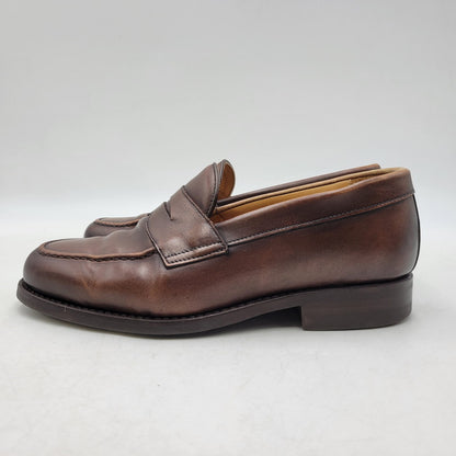【中古品】【メンズ/レディース】 BERWICK バーウィック COIN LOAFER 9628 コインローファー シューズ 靴 164-260802-as-11-izu サイズ：3 1/8 カラー：ブラウン 万代Net店