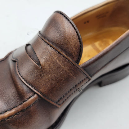 【中古品】【メンズ/レディース】 BERWICK バーウィック COIN LOAFER 9628 コインローファー シューズ 靴 164-260802-as-11-izu サイズ：3 1/8 カラー：ブラウン 万代Net店