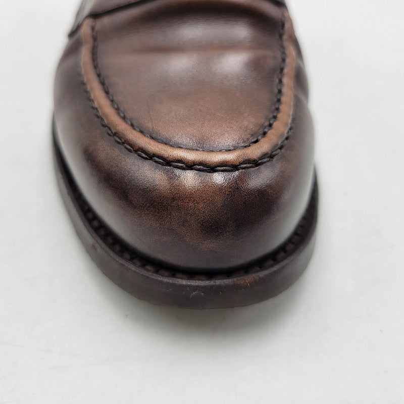 【中古品】【メンズ/レディース】 BERWICK バーウィック COIN LOAFER 9628 コインローファー シューズ 靴 164-260802-as-11-izu サイズ：3 1/8 カラー：ブラウン 万代Net店