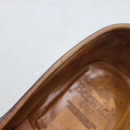 【中古品】【メンズ/レディース】 BERWICK バーウィック COIN LOAFER 9628 コインローファー シューズ 靴 164-260802-as-11-izu サイズ：3 1/8 カラー：ブラウン 万代Net店
