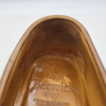 【中古品】【メンズ/レディース】 BERWICK バーウィック COIN LOAFER 9628 コインローファー シューズ 靴 164-260802-as-11-izu サイズ：3 1/8 カラー：ブラウン 万代Net店