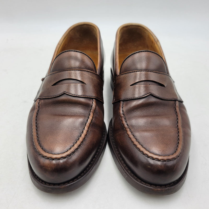 【中古品】【メンズ/レディース】 BERWICK バーウィック COIN LOAFER 9628 コインローファー シューズ 靴 164-260802-as-11-izu サイズ：3 1/8 カラー：ブラウン 万代Net店