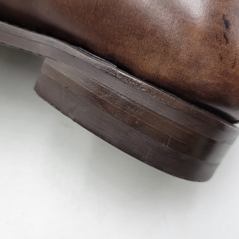 【中古品】【メンズ/レディース】 BERWICK バーウィック COIN LOAFER 9628 コインローファー シューズ 靴 164-260802-as-11-izu サイズ：3 1/8 カラー：ブラウン 万代Net店