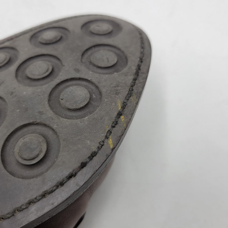 【中古品】【メンズ/レディース】 BERWICK バーウィック COIN LOAFER 9628 コインローファー シューズ 靴 164-260802-as-11-izu サイズ：3 1/8 カラー：ブラウン 万代Net店
