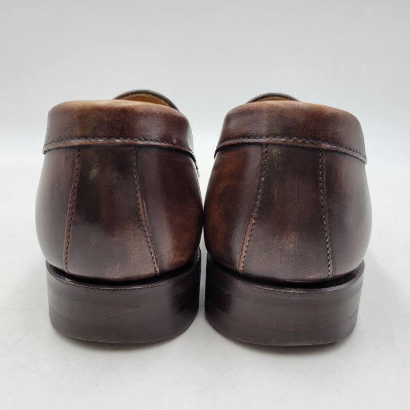 【中古品】【メンズ/レディース】 BERWICK バーウィック COIN LOAFER 9628 コインローファー シューズ 靴 164-260802-as-11-izu サイズ：3 1/8 カラー：ブラウン 万代Net店