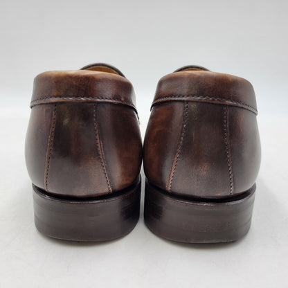 【中古品】【メンズ/レディース】 BERWICK バーウィック COIN LOAFER 9628 コインローファー シューズ 靴 164-260802-as-11-izu サイズ：3 1/8 カラー：ブラウン 万代Net店