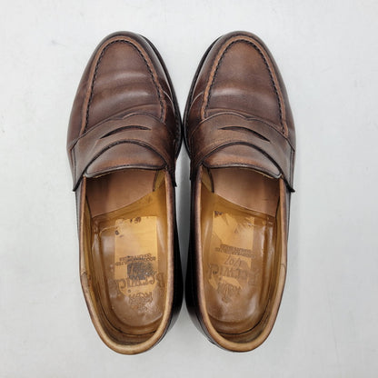 【中古品】【メンズ/レディース】 BERWICK バーウィック COIN LOAFER 9628 コインローファー シューズ 靴 164-260802-as-11-izu サイズ：3 1/8 カラー：ブラウン 万代Net店