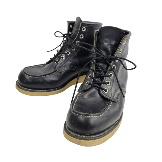 【中古品】【メンズ】 RED WING レッドウィング IRISH SETTER 6-INCH MOC-TOE 8179 刺繍羽タグ アイリッシュセッター 6インチ モック トゥ ブーツ 靴 USA製 164-260729-as-16-izu サイズ：6 1/2E カラー：ブラック 万代Net店