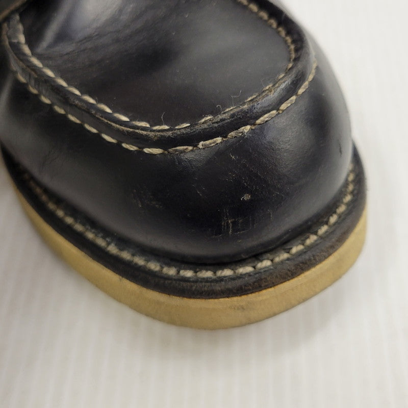 【中古品】【メンズ】 RED WING レッドウィング IRISH SETTER 6-INCH MOC-TOE 8179 刺繍羽タグ アイリッシュセッター 6インチ モック トゥ ブーツ 靴 USA製 164-260729-as-16-izu サイズ：6 1/2E カラー：ブラック 万代Net店