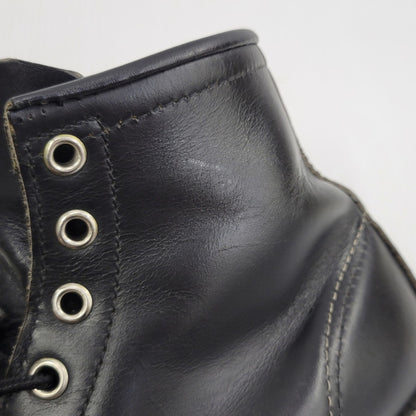 【中古品】【メンズ】 RED WING レッドウィング IRISH SETTER 6-INCH MOC-TOE 8179 刺繍羽タグ アイリッシュセッター 6インチ モック トゥ ブーツ 靴 USA製 164-260729-as-16-izu サイズ：6 1/2E カラー：ブラック 万代Net店