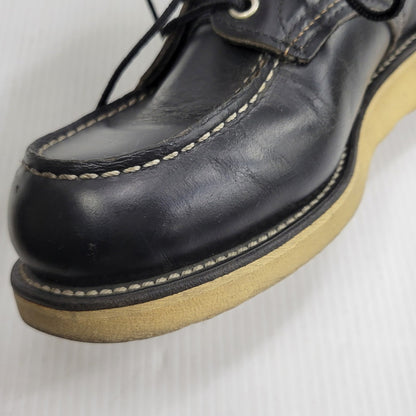 【中古品】【メンズ】 RED WING レッドウィング IRISH SETTER 6-INCH MOC-TOE 8179 刺繍羽タグ アイリッシュセッター 6インチ モック トゥ ブーツ 靴 USA製 164-260729-as-16-izu サイズ：6 1/2E カラー：ブラック 万代Net店