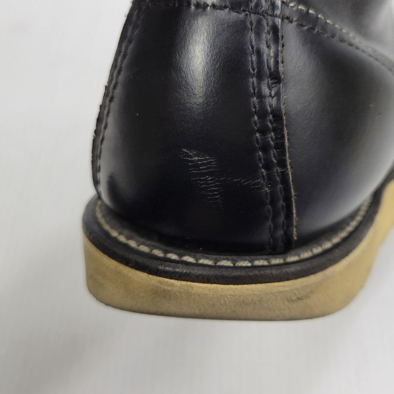 【中古品】【メンズ】 RED WING レッドウィング IRISH SETTER 6-INCH MOC-TOE 8179 刺繍羽タグ アイリッシュセッター 6インチ モック トゥ ブーツ 靴 USA製 164-260729-as-16-izu サイズ：6 1/2E カラー：ブラック 万代Net店
