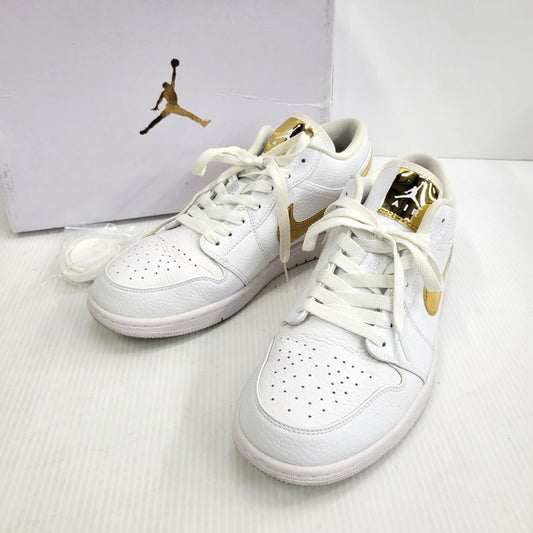 【中古品】【メンズ】 NIKE ナイキ AIR JORDAN 1 LOW SE CZ4776-100 エア ジョーダン 1 ロー SE スニーカー 靴 160-260729-as-20-izu サイズ：28.5cm カラー：WHITE/METALLIC GOLD-WHITE 万代Net店