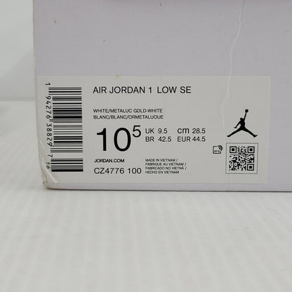 【中古品】【メンズ】 NIKE ナイキ AIR JORDAN 1 LOW SE CZ4776-100 エア ジョーダン 1 ロー SE スニーカー 靴 160-260729-as-20-izu サイズ：28.5cm カラー：WHITE/METALLIC GOLD-WHITE 万代Net店