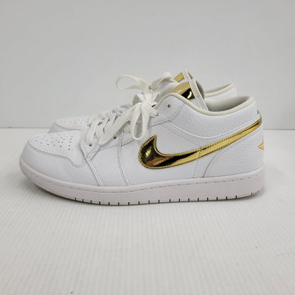 【中古品】【メンズ】 NIKE ナイキ AIR JORDAN 1 LOW SE CZ4776-100 エア ジョーダン 1 ロー SE スニーカー 靴 160-260729-as-20-izu サイズ：28.5cm カラー：WHITE/METALLIC GOLD-WHITE 万代Net店